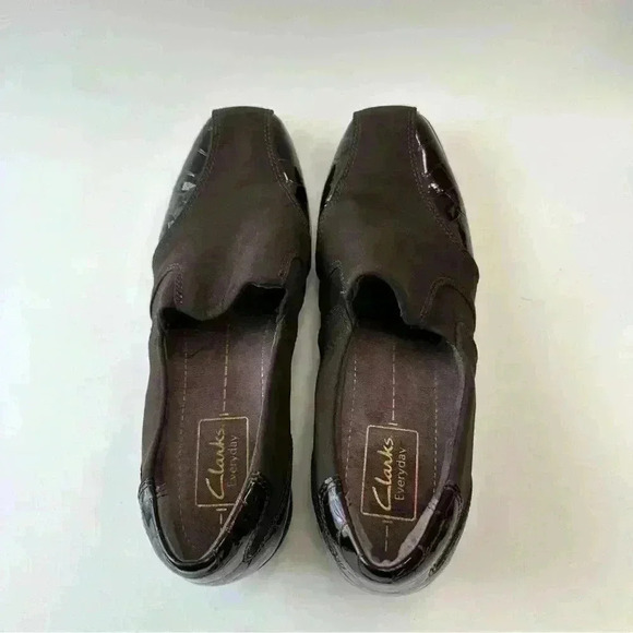 Clarks Everyday Brown Active Air Leather Loafers Women's Size 6 - Picture 4 of 9